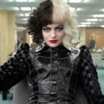 Emma Stone looking devious in the film Cruella