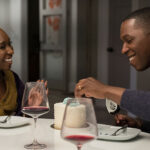 Cynthia Erivo and Leslie Odom Jr. share a happy mean together in the movie Needle in a Timestack